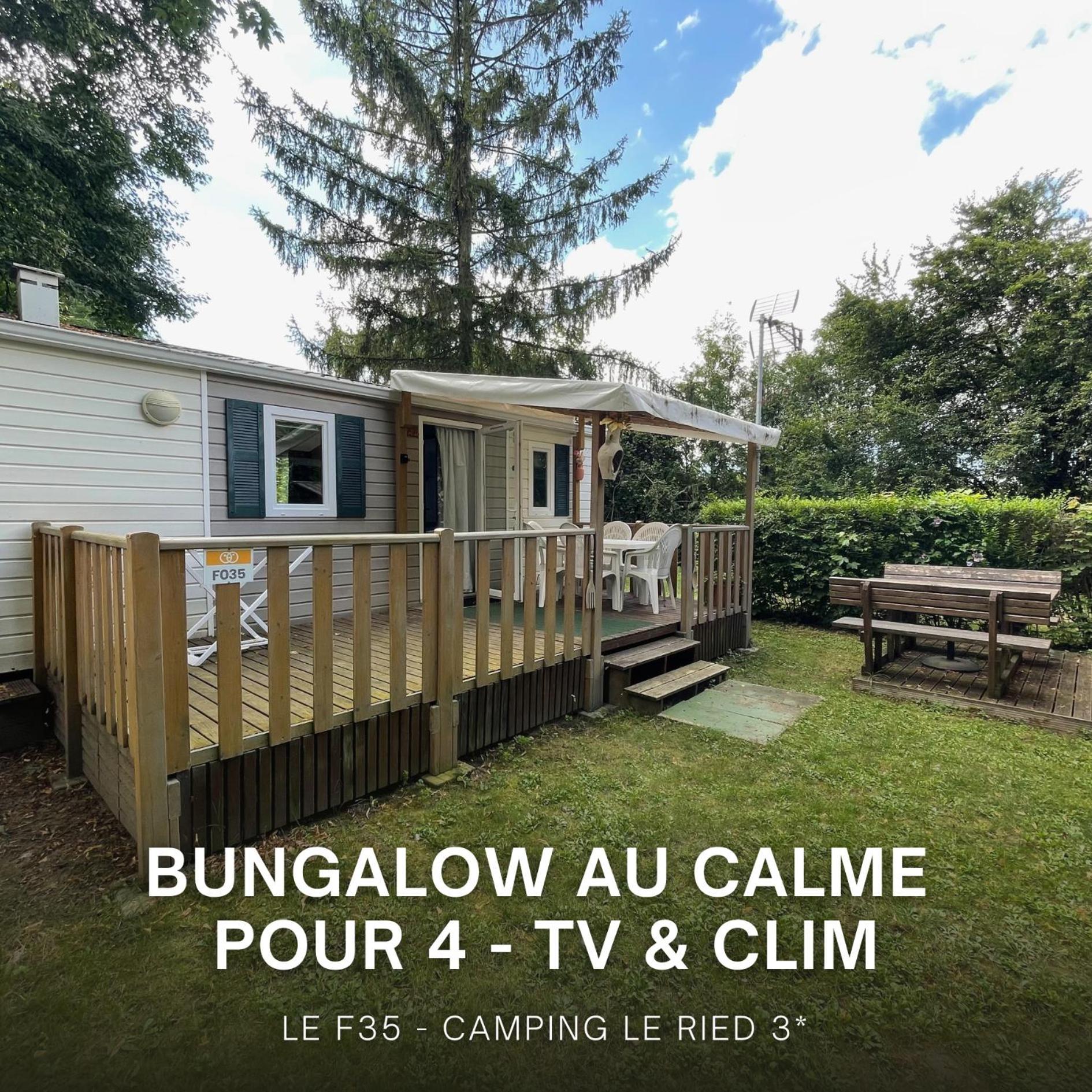 Chez Roger - Bungalow Climatise Avec Tv - 2 Chambres 4 Personnes Boofzheim Eksteriør billede